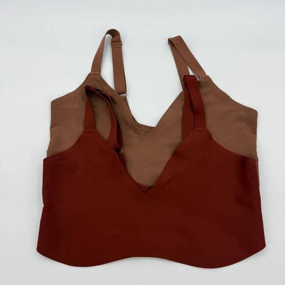 PARADE Plunge Seamless Pullover Bralette Bundle (2) Size 2 /  US 36 DD / F - Picture 1 of 12